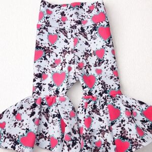 Heart Patterned Baby Flared Bottoms